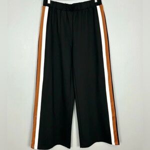 Universal Standard Black pants with Brown and White Stripes size 8-10 US 2XS